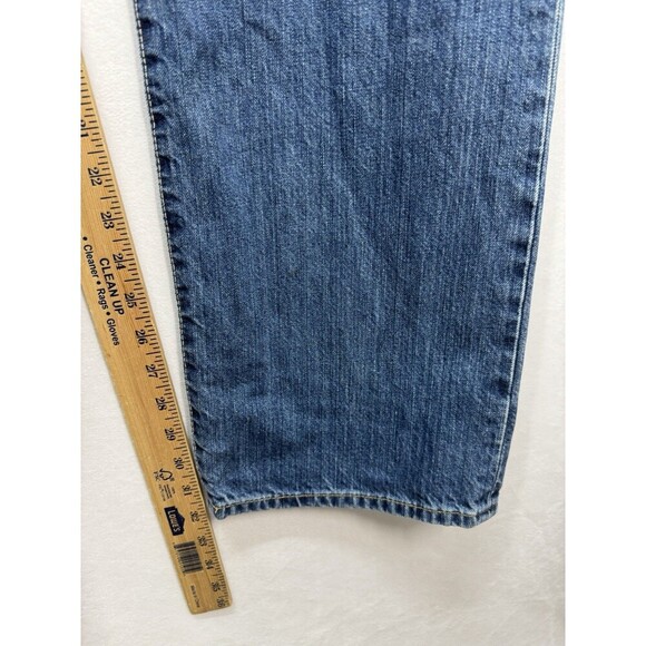 Polo Ralph Lauren Hampton Straight Jeans Mens 42x32 Blue Denim 100% Cotton - Picture 8 of 10
